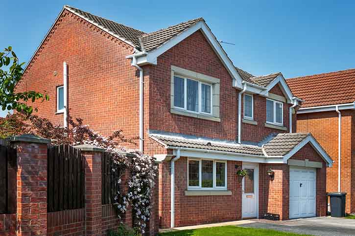 UK house with garage